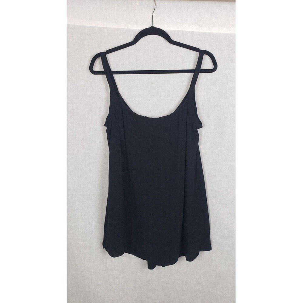Eileen Fisher Tank Top Womens S Black 100% Silk Sleeveless‎ Pleat Smocked Blouse - Picture 2 of 10